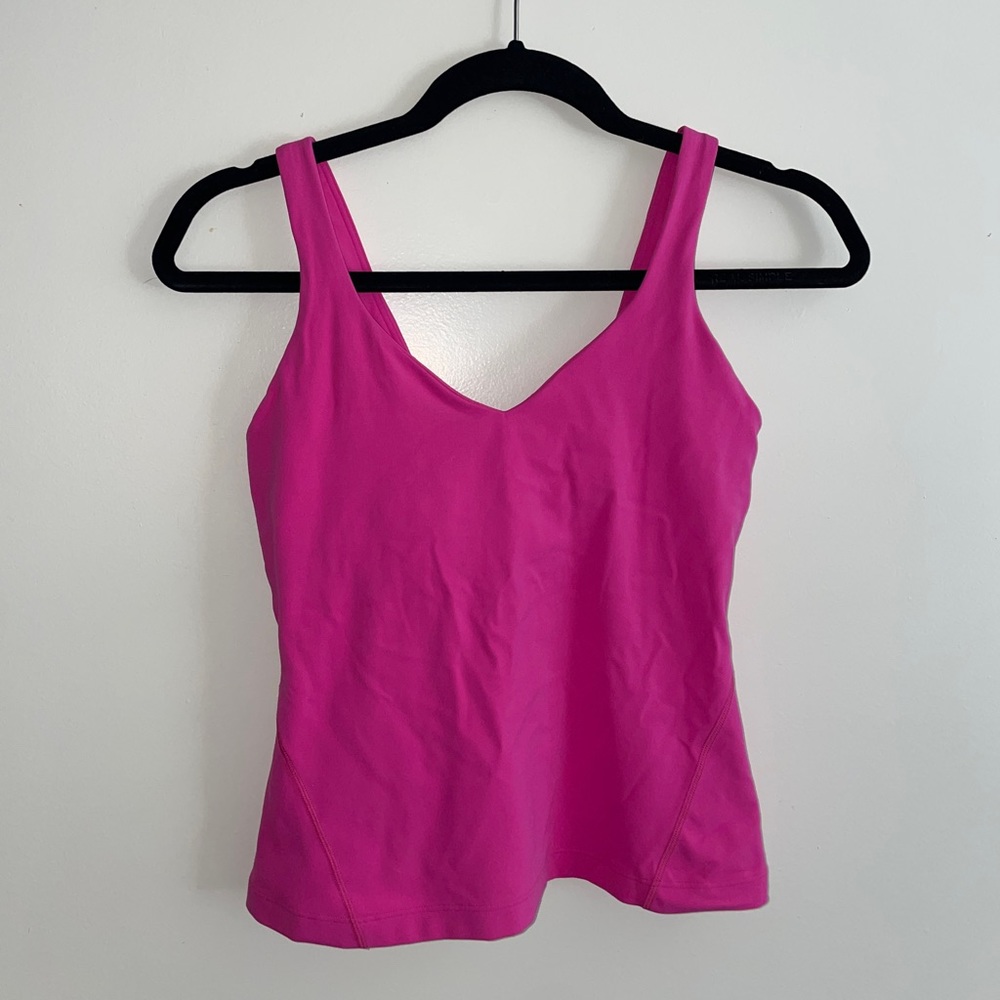 Lululemon NWOT Align Waist length tank size 6 sonic pink